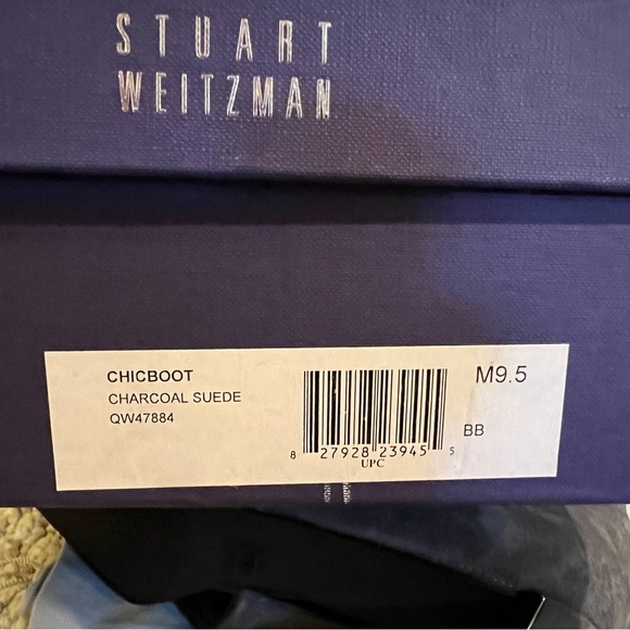 Stuart Weitzman Chicboot NIB - Charcoal Suede - 9.5 - Picture 5 of 6
